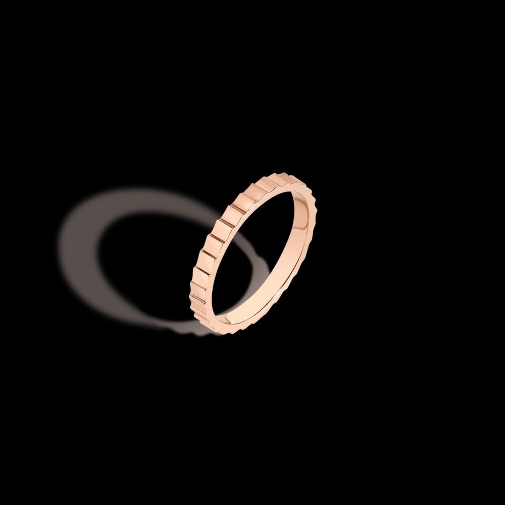 Like New Aurate 14k Recycled Yellow Gold Mini Infinity Ring in Size 4 - Picture 2 of 3